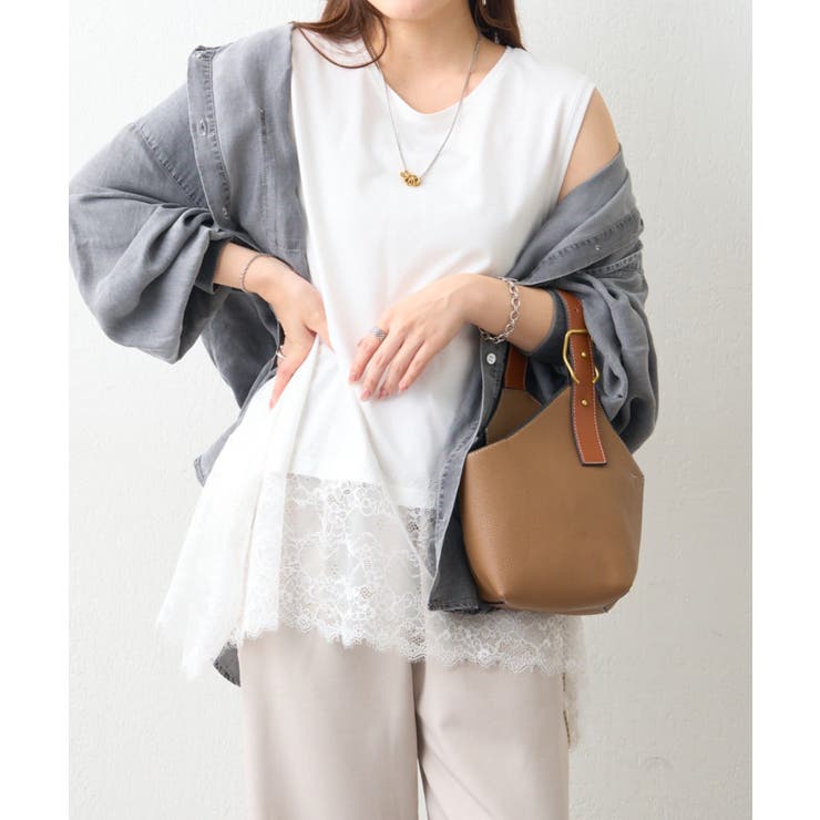 裾レースノースリプルオーバー | RMAF　NICE CLAUP / OLIVE des OLIVE | 詳細画像5 