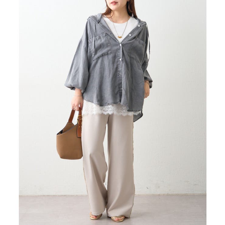 裾レースノースリプルオーバー | RMAF　NICE CLAUP / OLIVE des OLIVE | 詳細画像6 