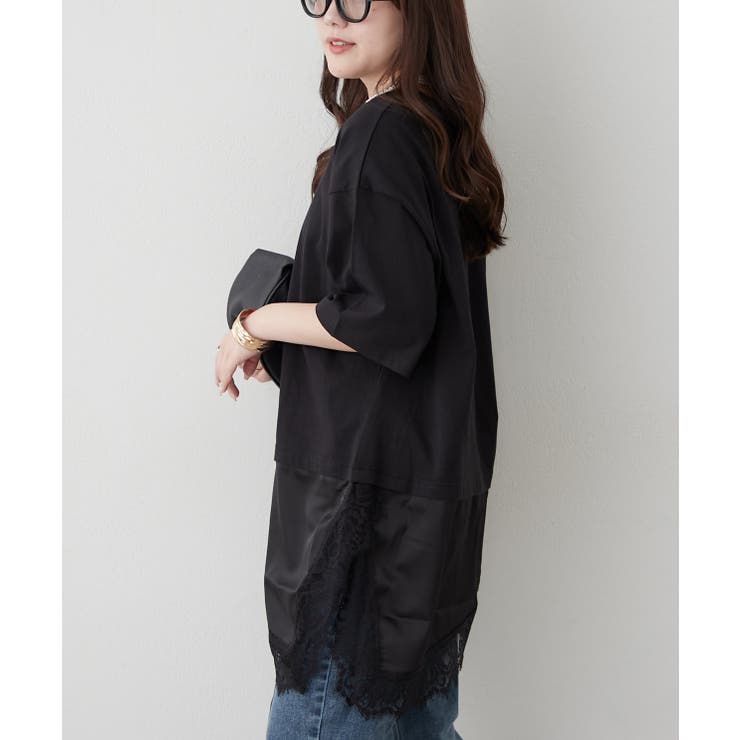 レースドッキングTシャツ | RMAF　NICE CLAUP / OLIVE des OLIVE | 詳細画像11 