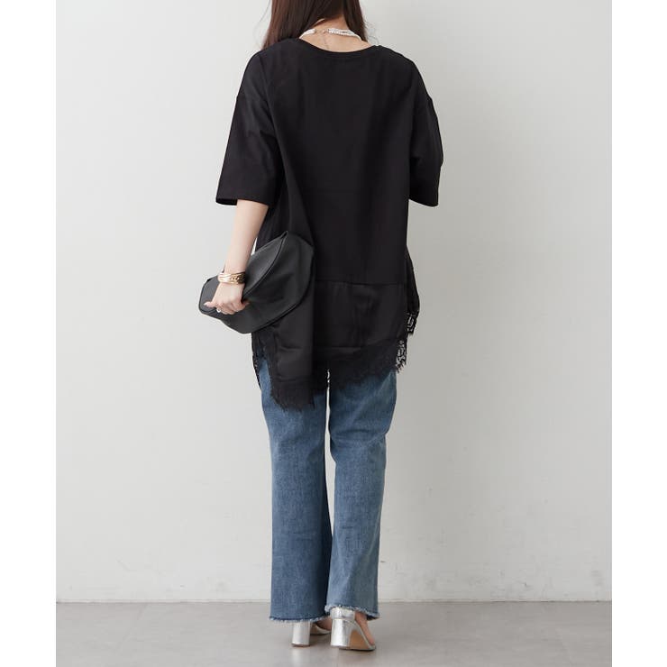 レースドッキングTシャツ | RMAF　NICE CLAUP / OLIVE des OLIVE | 詳細画像15 
