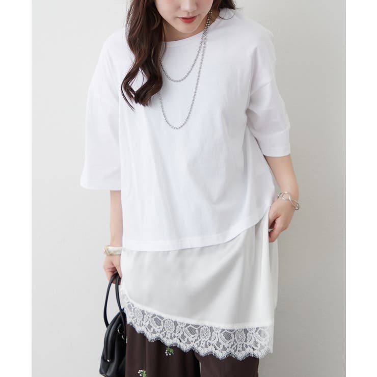 オフ | レースドッキングTシャツ | RMAF　NICE CLAUP / OLIVE des OLIVE