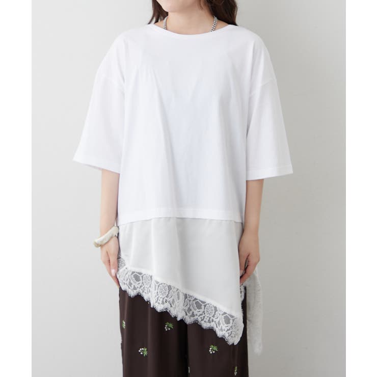 レースドッキングTシャツ | RMAF　NICE CLAUP / OLIVE des OLIVE | 詳細画像20 