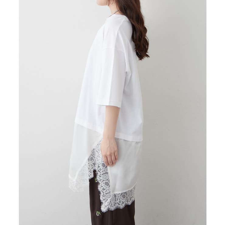 レースドッキングTシャツ | RMAF　NICE CLAUP / OLIVE des OLIVE | 詳細画像21 