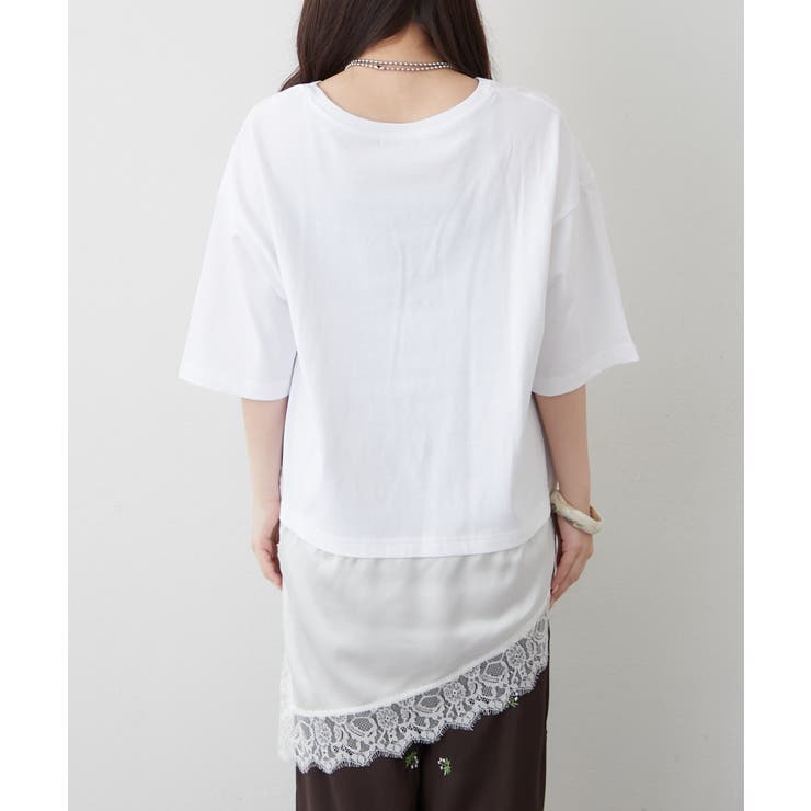 レースドッキングTシャツ | RMAF　NICE CLAUP / OLIVE des OLIVE | 詳細画像22 