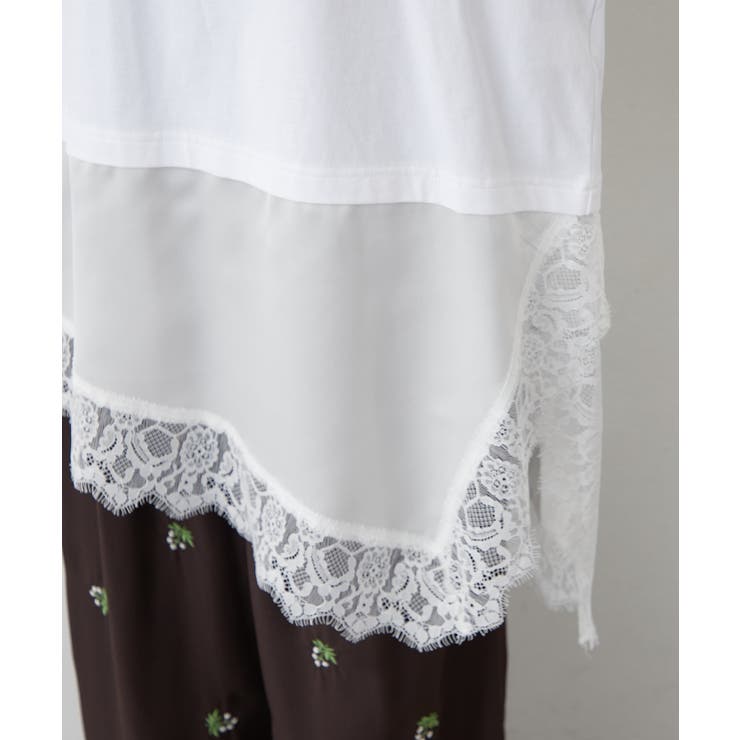 レースドッキングTシャツ | RMAF　NICE CLAUP / OLIVE des OLIVE | 詳細画像25 