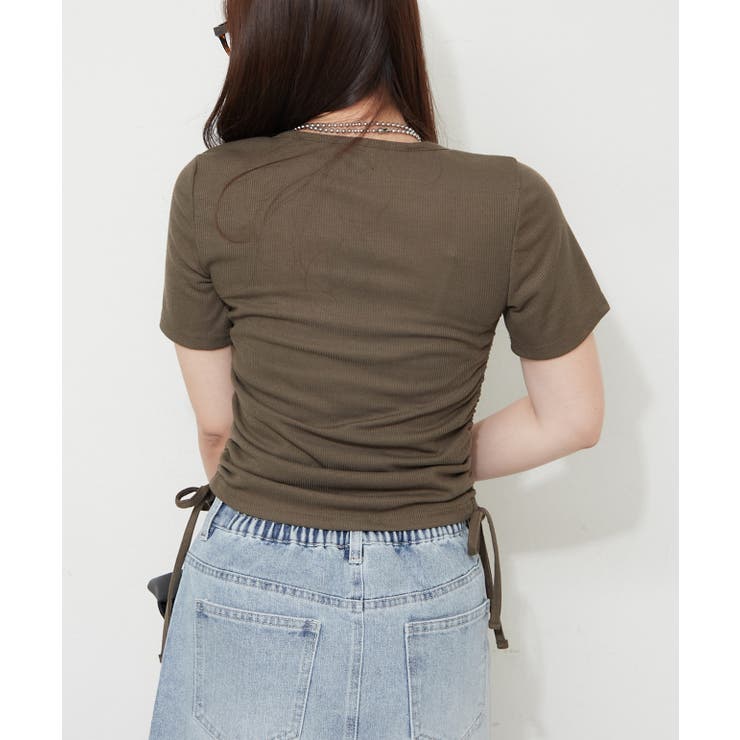 テレコギャザーフェイクプルオーバー | RMAF　NICE CLAUP / OLIVE des OLIVE | 詳細画像4 