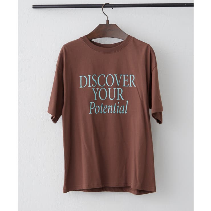 ブラウン | デイリー使いしやすい、アソートロゴシルケットTシャツ | RMAF　NICE CLAUP / OLIVE des OLIVE