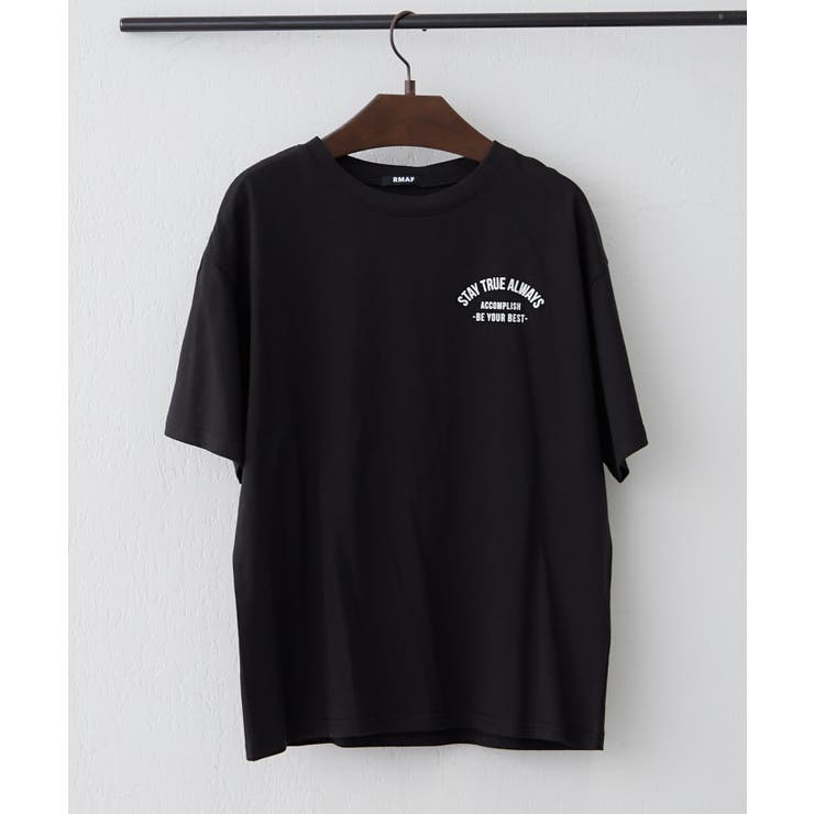 ブラック | デイリー使いしやすい、アソートロゴシルケットTシャツ | RMAF　NICE CLAUP / OLIVE des OLIVE