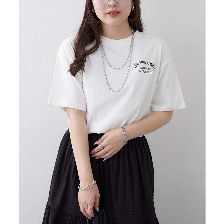 デイリー使いしやすい、アソートロゴシルケットTシャツ | RMAF　NICE CLAUP / OLIVE des OLIVE | 詳細画像3 