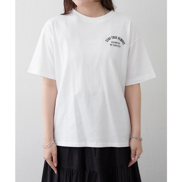 デイリー使いしやすい、アソートロゴシルケットTシャツ | RMAF　NICE CLAUP / OLIVE des OLIVE | 詳細画像16 