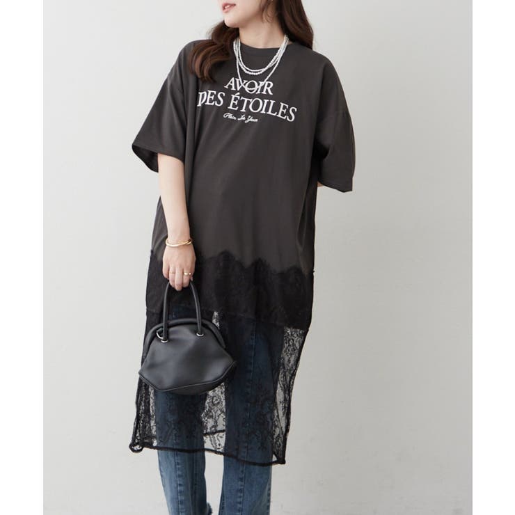 【丈の長さを選べる】裾レースTシャツ | RMAF　NICE CLAUP / OLIVE des OLIVE | 詳細画像13 