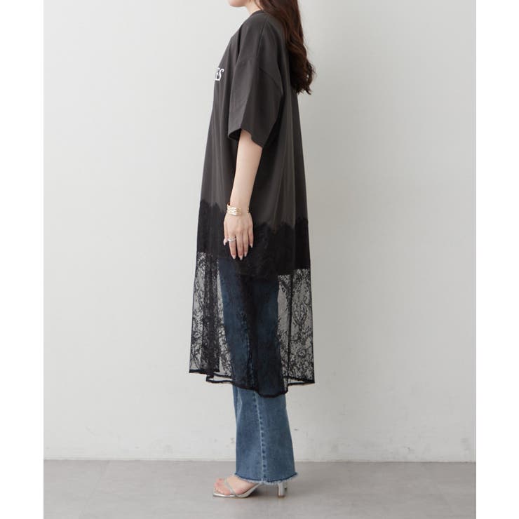 【丈の長さを選べる】裾レースTシャツ | RMAF　NICE CLAUP / OLIVE des OLIVE | 詳細画像24 