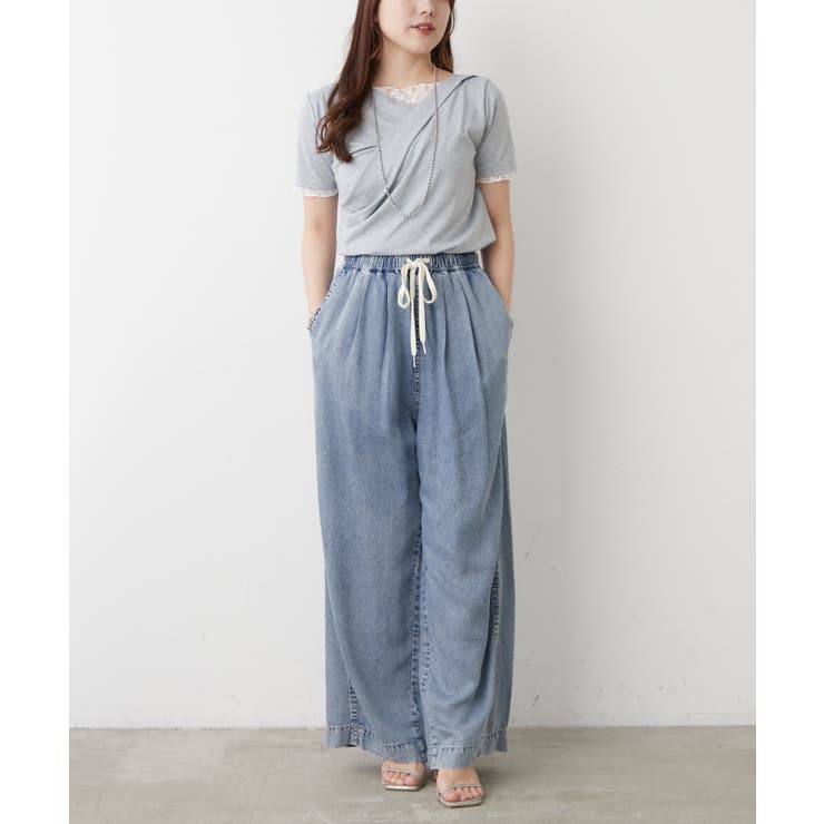 レースドッキングドレープTシャツ | RMAF　NICE CLAUP / OLIVE des OLIVE | 詳細画像15 