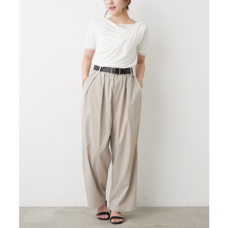 レースドッキングドレープTシャツ | RMAF　NICE CLAUP / OLIVE des OLIVE | 詳細画像25 