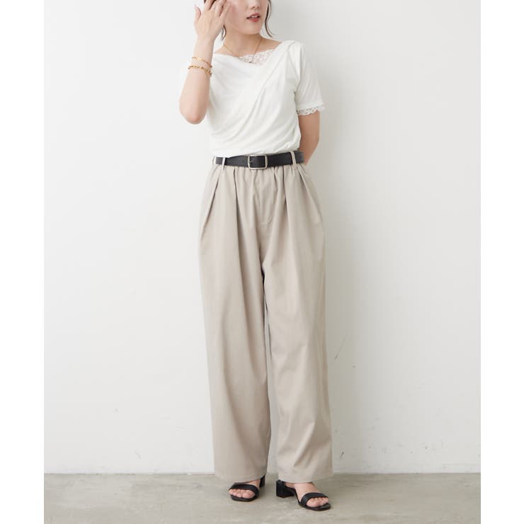 レースドッキングドレープTシャツ | RMAF　NICE CLAUP / OLIVE des OLIVE | 詳細画像26 