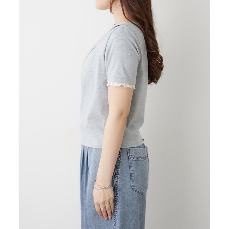 レースドッキングドレープTシャツ | RMAF　NICE CLAUP / OLIVE des OLIVE | 詳細画像28 