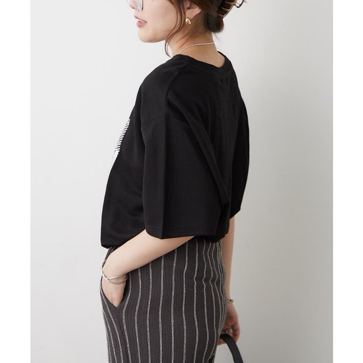 【接触冷感】カノコ箔かすれプリントTシャツ | RMAF　NICE CLAUP / OLIVE des OLIVE | 詳細画像16 