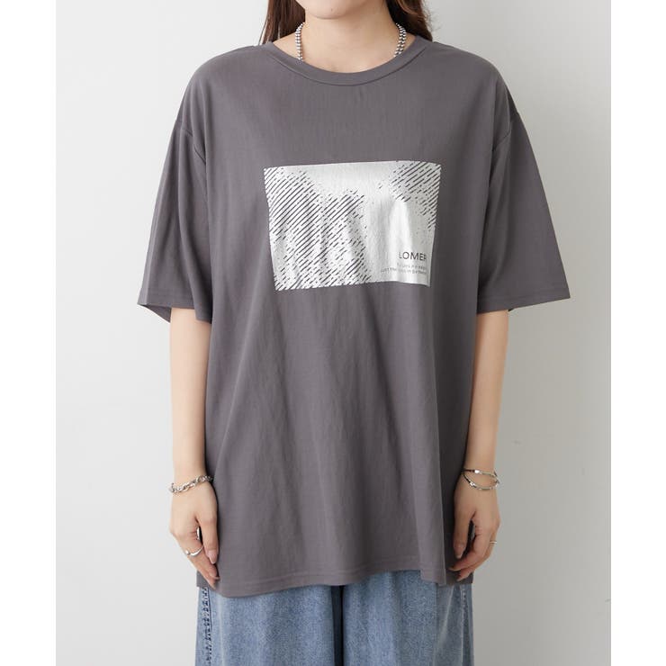 【接触冷感】カノコ箔かすれプリントTシャツ | RMAF　NICE CLAUP / OLIVE des OLIVE | 詳細画像22 