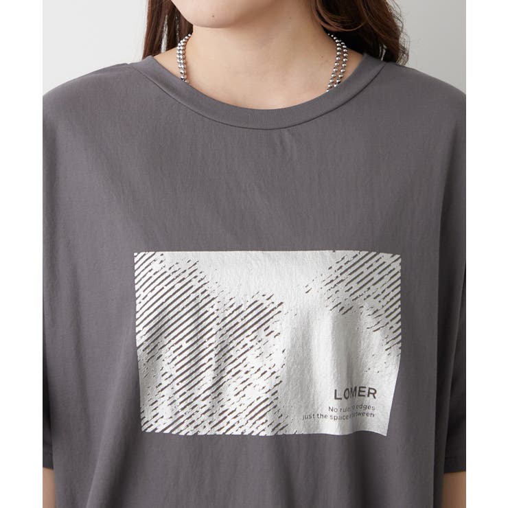 【接触冷感】カノコ箔かすれプリントTシャツ | RMAF　NICE CLAUP / OLIVE des OLIVE | 詳細画像25 