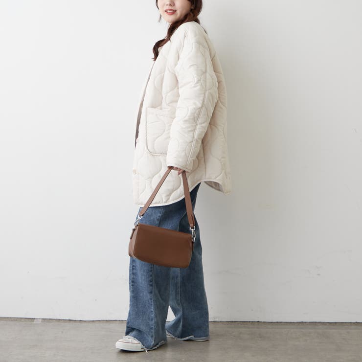 軽くて暖かい、パイピングキルトジャケット | RMAF　NICE CLAUP / OLIVE des OLIVE | 詳細画像17 