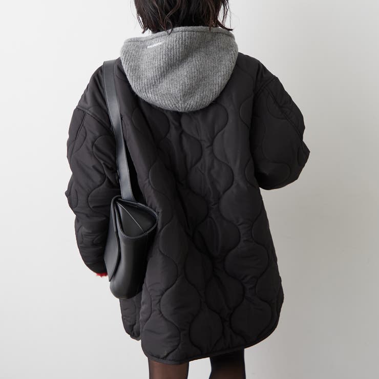 軽くて暖かい、パイピングキルトジャケット | RMAF　NICE CLAUP / OLIVE des OLIVE | 詳細画像30 