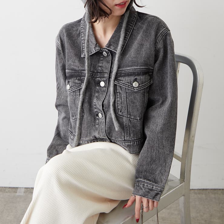 ブラック | 【丈の長さを選べる】アソートデニムジャケット | RMAF　NICE CLAUP / OLIVE des OLIVE