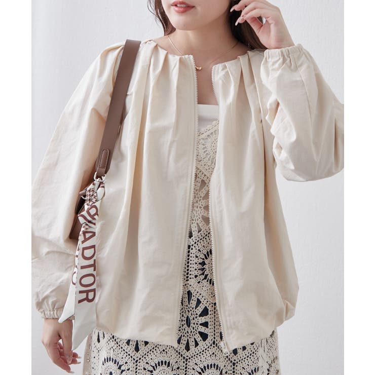 アイボリー | タックバルーンブルゾン | RMAF　NICE CLAUP / OLIVE des OLIVE