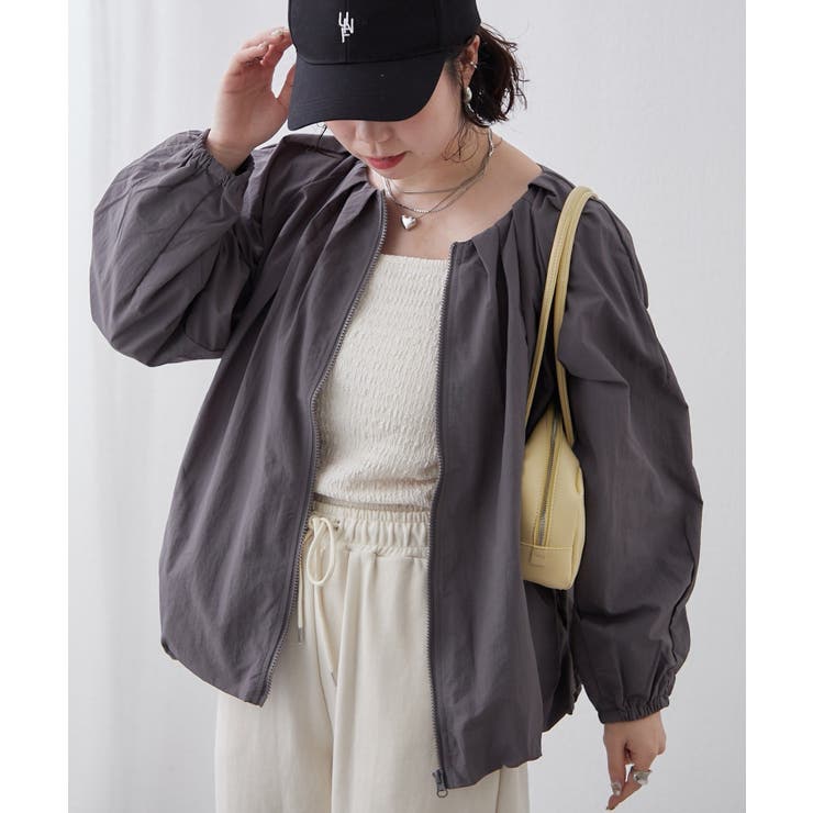 チャコール | タックバルーンブルゾン | RMAF　NICE CLAUP / OLIVE des OLIVE