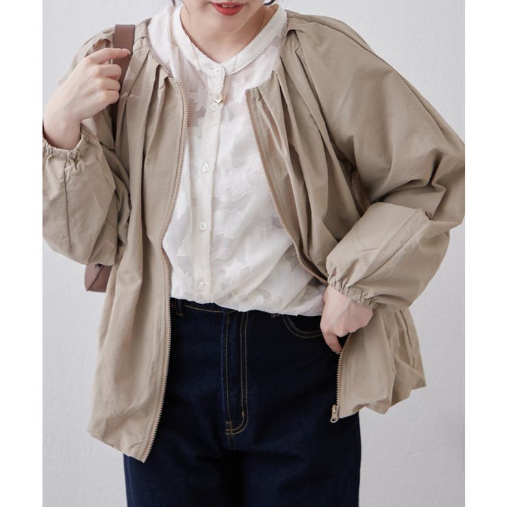 ベージュ | タックバルーンブルゾン | RMAF　NICE CLAUP / OLIVE des OLIVE