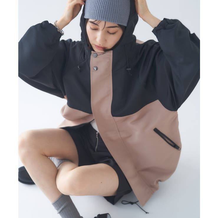 ベージュ | フード付マウンテンパーカー | RMAF　NICE CLAUP / OLIVE des OLIVE