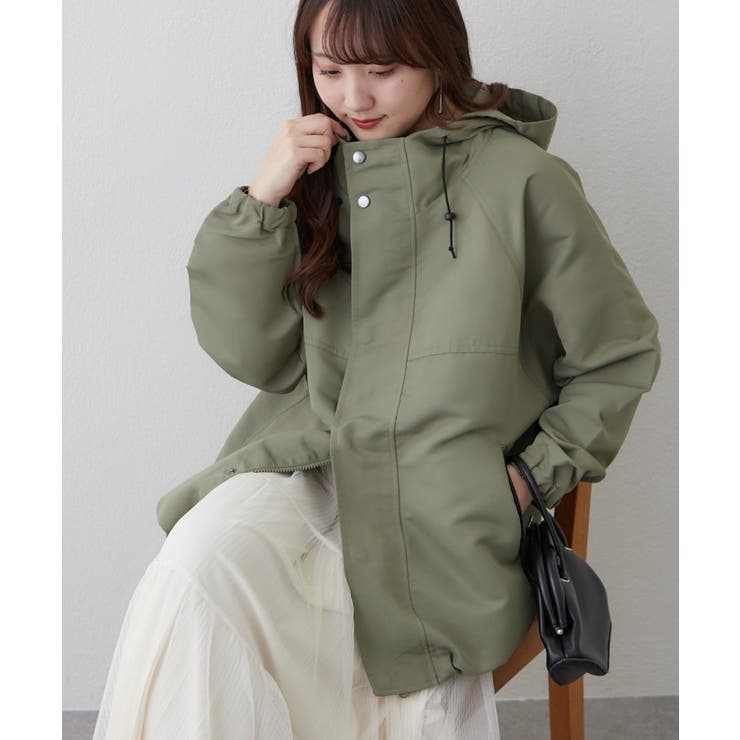 カーキ | フード付マウンテンパーカー | RMAF　NICE CLAUP / OLIVE des OLIVE