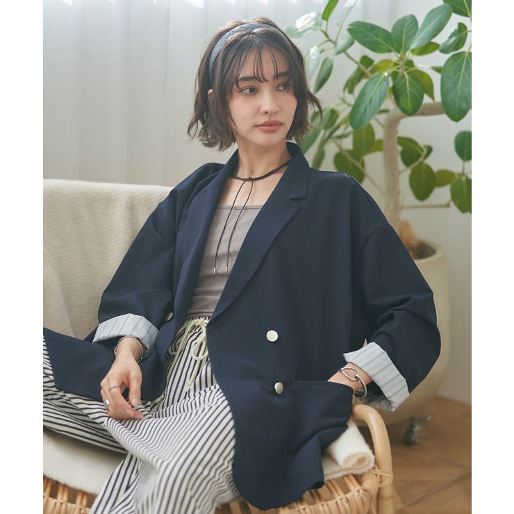 【レーススカーフ付き】ビッグテーラージャケット | RMAF　NICE CLAUP / OLIVE des OLIVE | 詳細画像14 