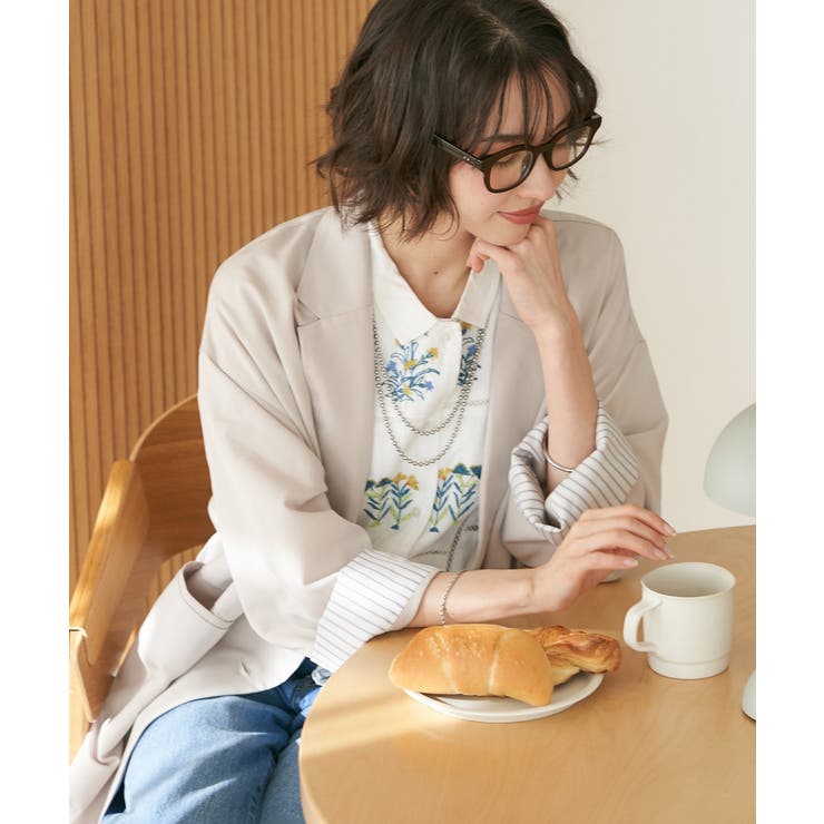 【レーススカーフ付き】ビッグテーラージャケット | RMAF　NICE CLAUP / OLIVE des OLIVE | 詳細画像16 