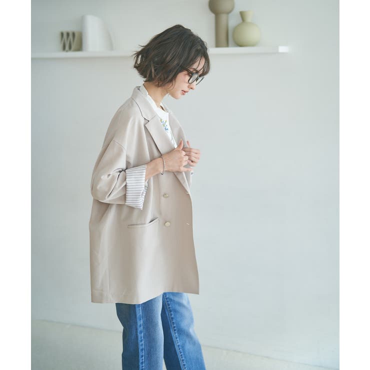 【レーススカーフ付き】ビッグテーラージャケット | RMAF　NICE CLAUP / OLIVE des OLIVE | 詳細画像20 