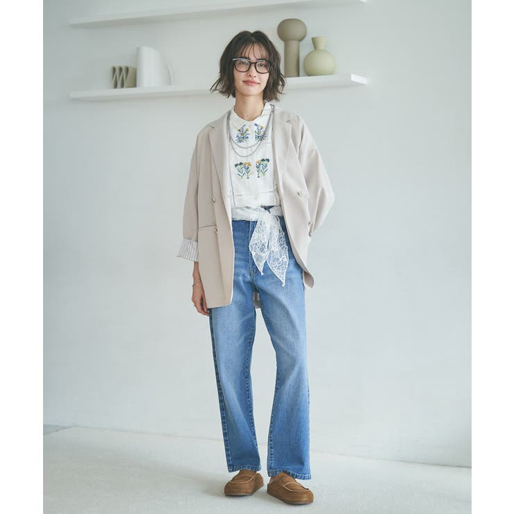 【レーススカーフ付き】ビッグテーラージャケット | RMAF　NICE CLAUP / OLIVE des OLIVE | 詳細画像21 