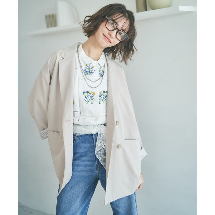 【レーススカーフ付き】ビッグテーラージャケット | RMAF　NICE CLAUP / OLIVE des OLIVE | 詳細画像26 