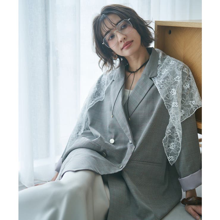 【レーススカーフ付き】ビッグテーラージャケット | RMAF　NICE CLAUP / OLIVE des OLIVE | 詳細画像31 