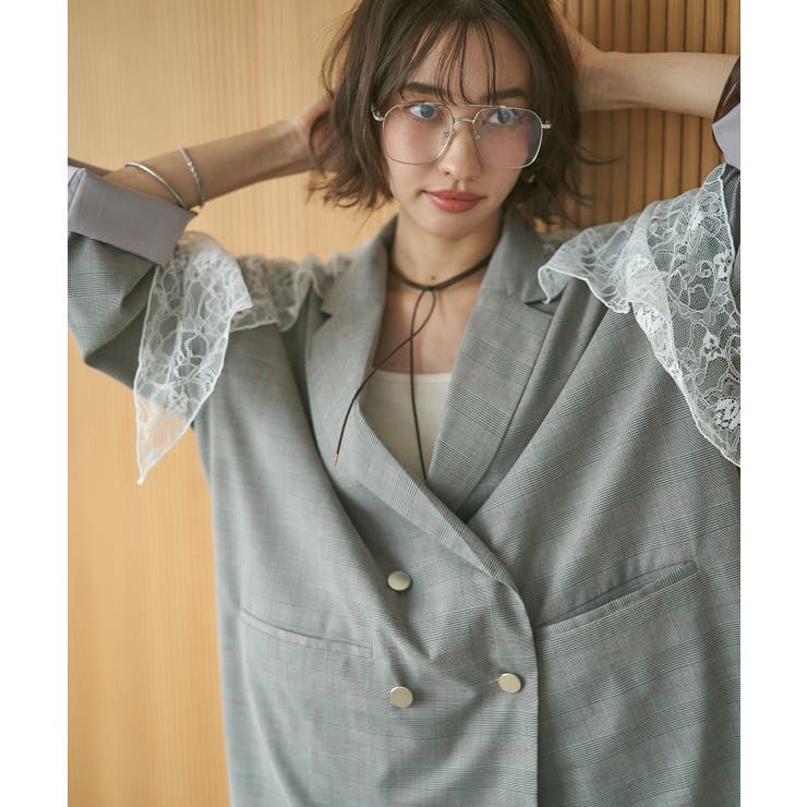 【レーススカーフ付き】ビッグテーラージャケット | RMAF　NICE CLAUP / OLIVE des OLIVE | 詳細画像34 