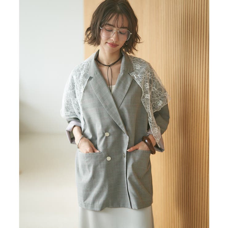 【レーススカーフ付き】ビッグテーラージャケット | RMAF　NICE CLAUP / OLIVE des OLIVE | 詳細画像35 