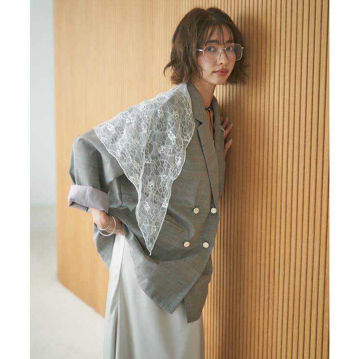 【レーススカーフ付き】ビッグテーラージャケット | RMAF　NICE CLAUP / OLIVE des OLIVE | 詳細画像36 