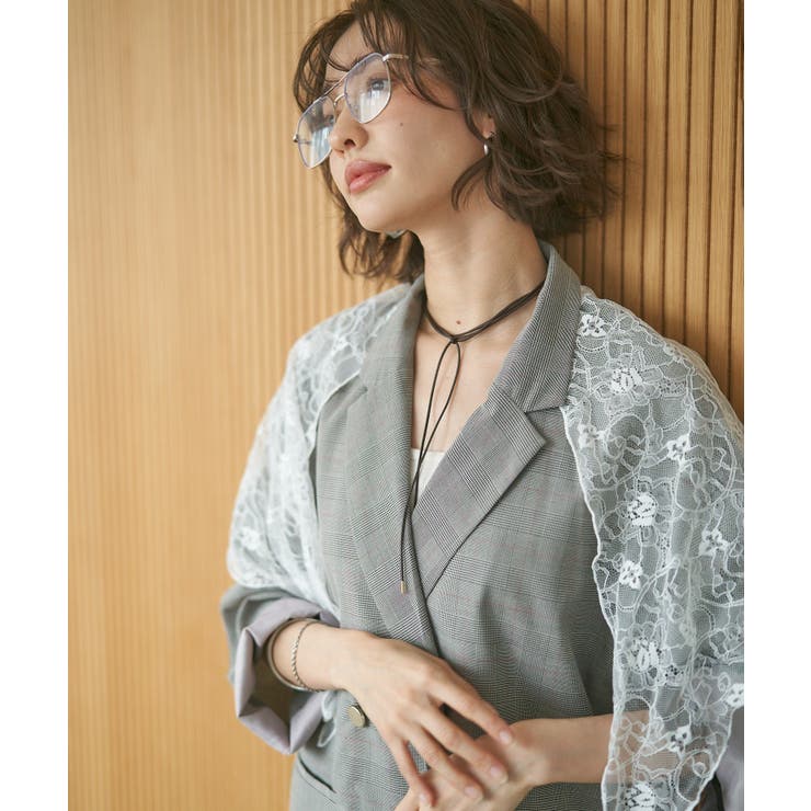 【レーススカーフ付き】ビッグテーラージャケット | RMAF　NICE CLAUP / OLIVE des OLIVE | 詳細画像37 