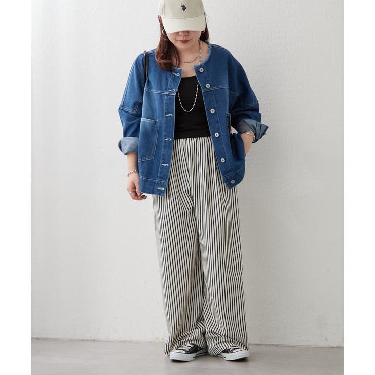 リメイク風ノーカラーGジャン | RMAF　NICE CLAUP / OLIVE des OLIVE | 詳細画像7 