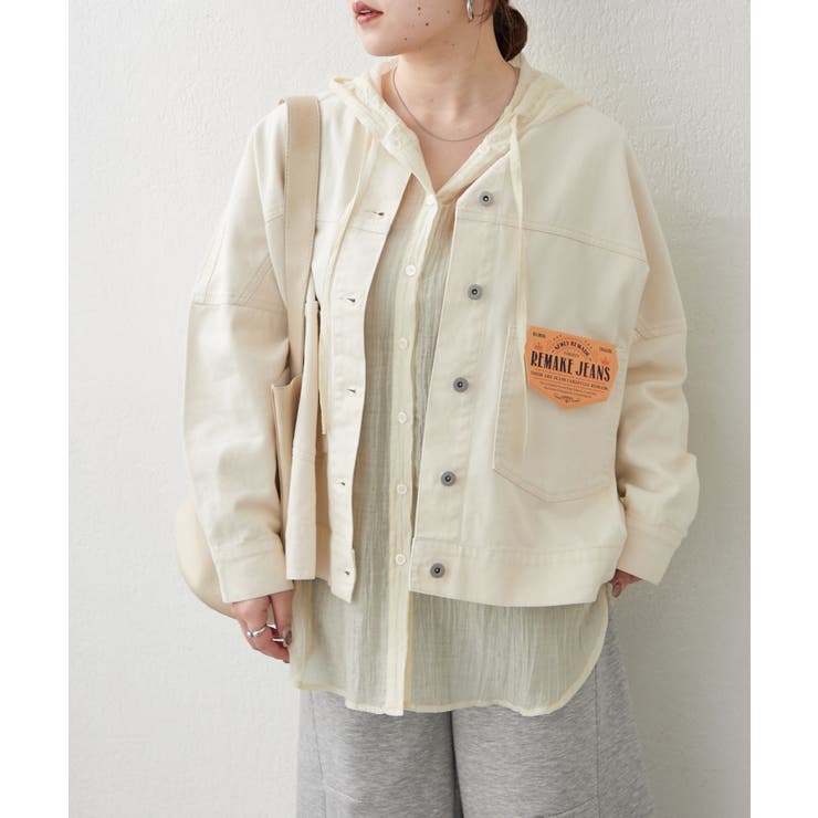 リメイク風ノーカラーGジャン | RMAF　NICE CLAUP / OLIVE des OLIVE | 詳細画像11 