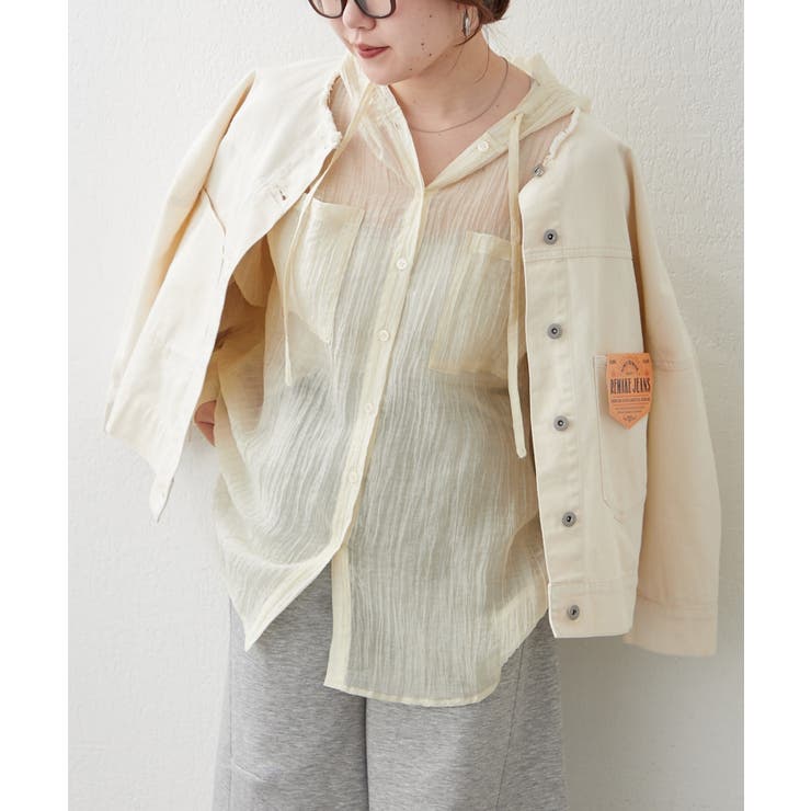 リメイク風ノーカラーGジャン | RMAF　NICE CLAUP / OLIVE des OLIVE | 詳細画像12 