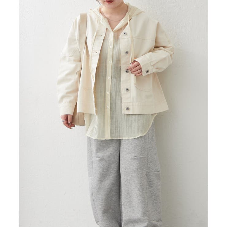 リメイク風ノーカラーGジャン | RMAF　NICE CLAUP / OLIVE des OLIVE | 詳細画像13 