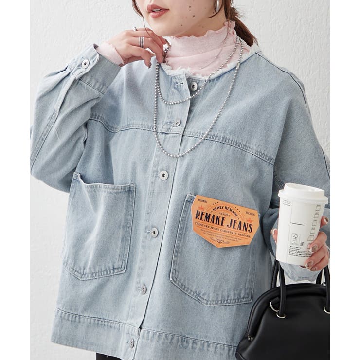 リメイク風ノーカラーGジャン | RMAF　NICE CLAUP / OLIVE des OLIVE | 詳細画像18 