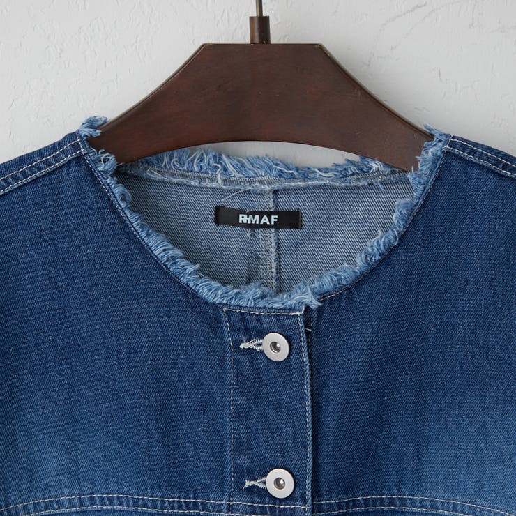 リメイク風ノーカラーGジャン | RMAF　NICE CLAUP / OLIVE des OLIVE | 詳細画像2 