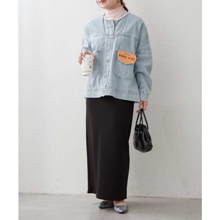 リメイク風ノーカラーGジャン | RMAF　NICE CLAUP / OLIVE des OLIVE | 詳細画像23 