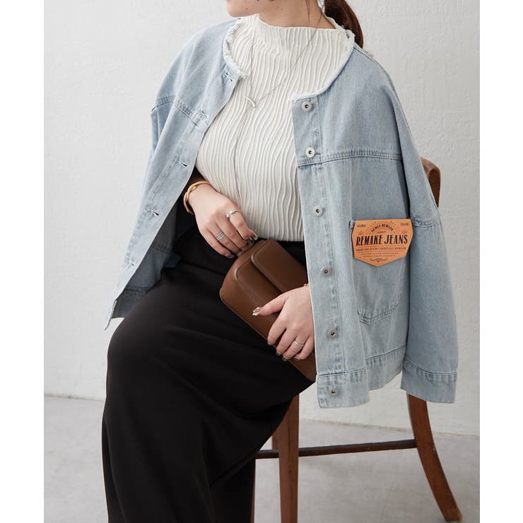 リメイク風ノーカラーGジャン | RMAF　NICE CLAUP / OLIVE des OLIVE | 詳細画像25 