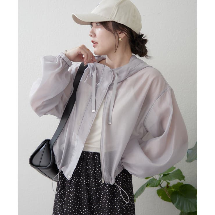 グレー系 / フードあり | 【選べるデザイン】シアーブルゾン | RMAF　NICE CLAUP / OLIVE des OLIVE